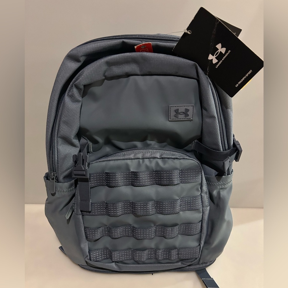 New Under Armour Triumph Sport 21L Grey Backpack Water Resistant NWT